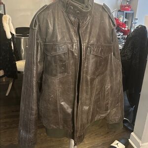 Ginuwine leather coat